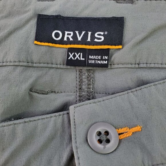 Orvis Jackson Quick Dry Hybrid Fishing Shorts Mens Size XXL Gray Hiking Camping - Picture 3 of 9